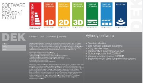 NOVÝ SOFTWARE PRO STAVEBNÍ FYZIKU